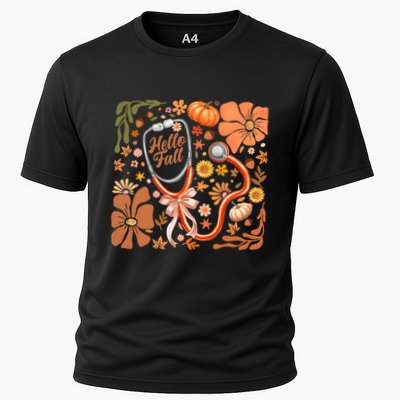 Fall Stethoscope Floral Fall Nurse Fall Autumn Thanksgiving Gift Performance Shirt