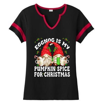 Funny Saying For Pumpkin Spice Lover Cute Christmas Gnome Gift Ladies Halftime Notch Neck Tee