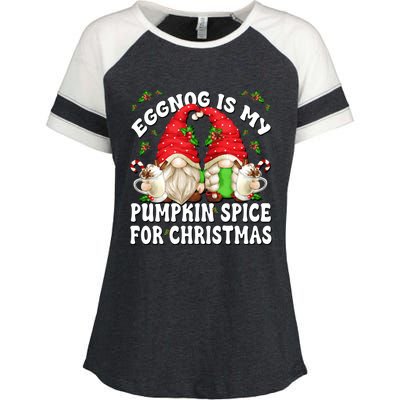 Funny Saying For Pumpkin Spice Lover Cute Christmas Gnome Gift Enza Ladies Jersey Colorblock Tee