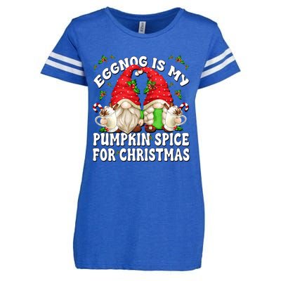 Funny Saying For Pumpkin Spice Lover Cute Christmas Gnome Gift Enza Ladies Jersey Football T-Shirt