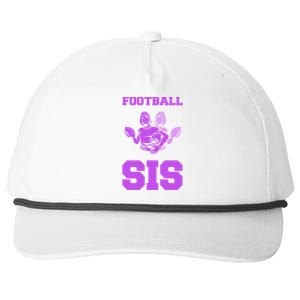 Football Sis Footballer Player American Football Sister Gift Snapback Five-Panel Rope Hat