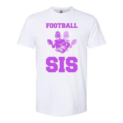 Football Sis Footballer Player American Football Sister Gift Softstyle® CVC T-Shirt