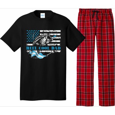 Fishing Stuff For Fathers Day Reel Cool Dad American Flag Pajama Set