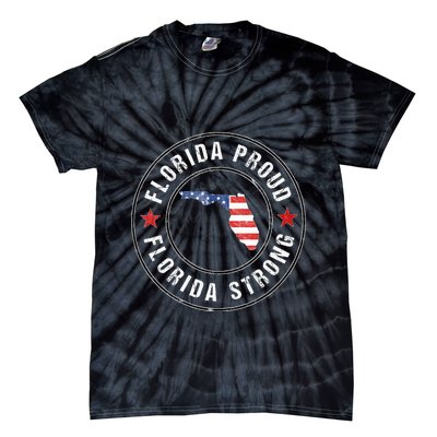 Florida Strong For Proud Residents Tie-Dye T-Shirt