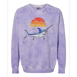 Fishing Swordfish Colorblast Crewneck Sweatshirt