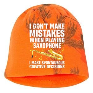 Funny Saxophone For Men Women Marching Band Player Musician Kati - Camo Knit Beanie