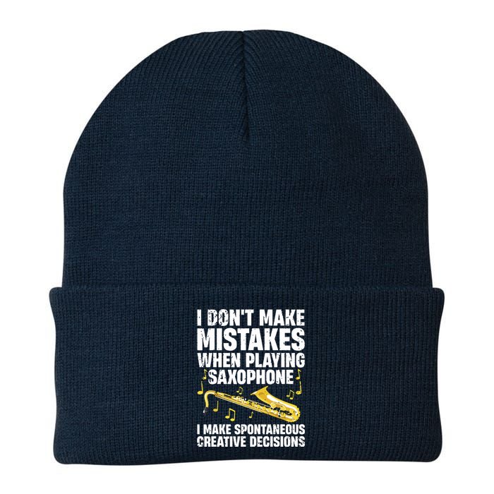 Funny Saxophone For Men Women Marching Band Player Musician Knit Cap Winter Beanie