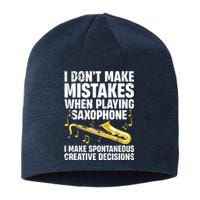 Funny Saxophone For Men Women Marching Band Player Musician Sustainable Beanie