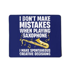 Funny Saxophone For Men Women Marching Band Player Musician Mousepad