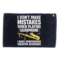 Funny Saxophone For Men Women Marching Band Player Musician Grommeted Golf Towel