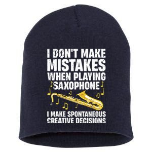 Funny Saxophone For Men Women Marching Band Player Musician Short Acrylic Beanie