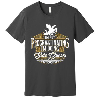 Funny Sarcastic, Funny Not Procrastinating, Nerdy Premium T-Shirt