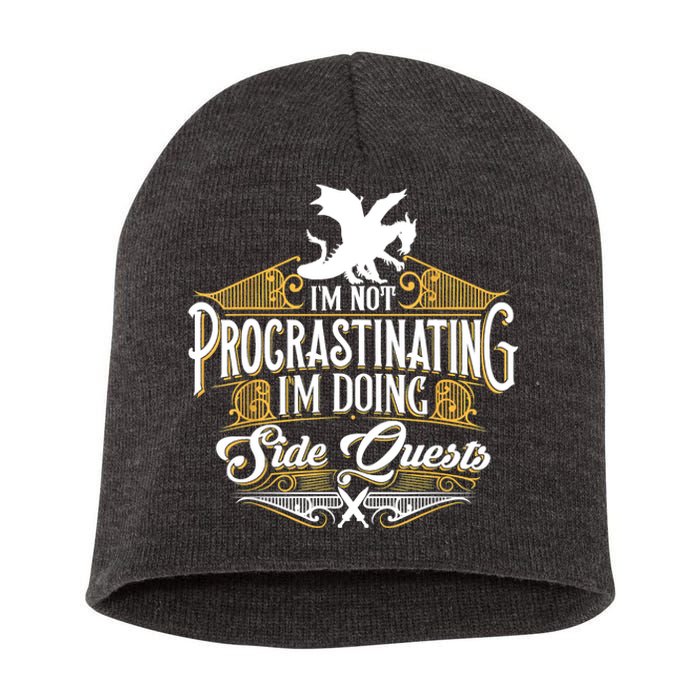 Funny Sarcastic, Funny Not Procrastinating, Nerdy Short Acrylic Beanie