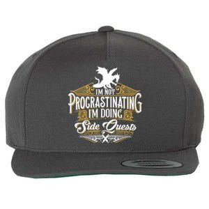 Funny Sarcastic, Funny Not Procrastinating, Nerdy Wool Snapback Cap