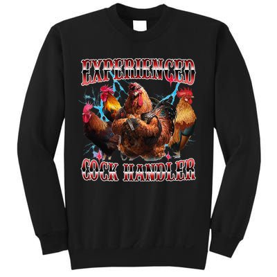 Funny Sayings For Adult Experienced Cock Handler Meme Dank Sweatshirt