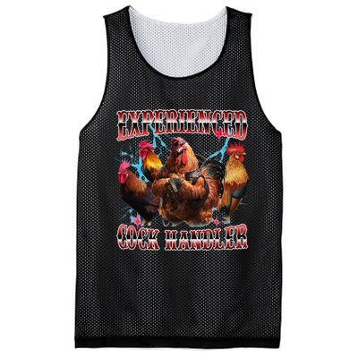 Funny Sayings For Adult Experienced Cock Handler Meme Dank Mesh Reversible Basketball Jersey Tank