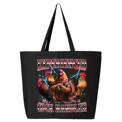 Funny Sayings For Adult Experienced Cock Handler Meme Dank 25L Jumbo Tote