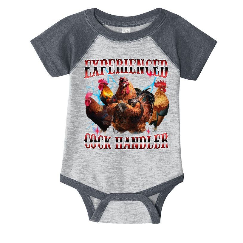 Funny Sayings For Adult Experienced Cock Handler Meme Dank Infant Baby Jersey Bodysuit