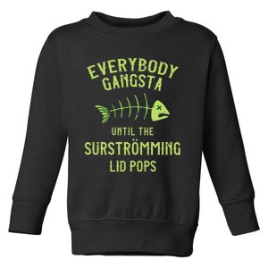 Funny Surstromming Fish Swedish Pride Toddler Sweatshirt