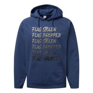 Flag Stolen Flag Dropped Flag Stolen Flag Dropped Performance Fleece Hoodie