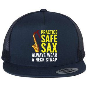 Funny Saxophone For Men Women Saxophone Player Saxophonist Flat Bill Trucker Hat