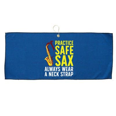 Funny Saxophone For Men Women Saxophone Player Saxophonist Large Microfiber Waffle Golf Towel