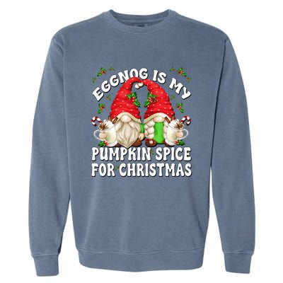 Funny Saying For Pumpkin Spice Lover Cute Christmas Gnome Gift Garment-Dyed Sweatshirt