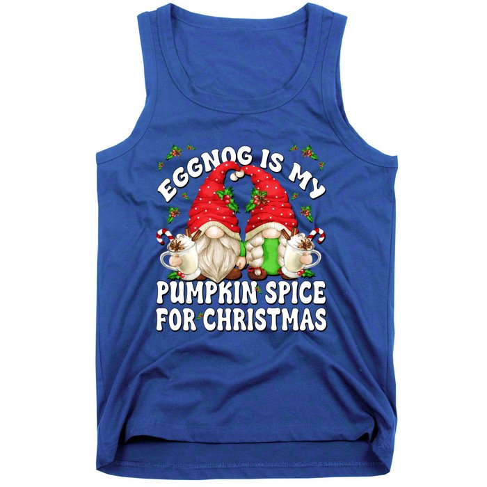 Funny Saying For Pumpkin Spice Lover Cute Christmas Gnome Gift Tank Top