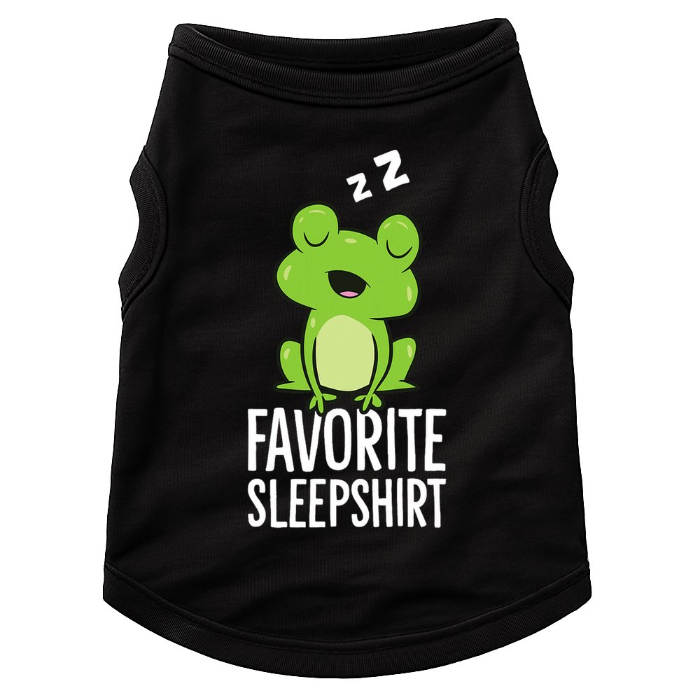 Favorite Sleep Frog Lover Frog Pajama Doggie Tank