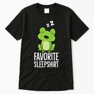 Favorite Sleep Frog Lover Frog Pajama Tall T-Shirt