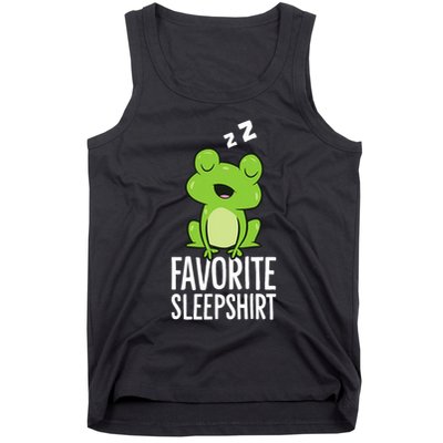 Favorite Sleep Frog Lover Frog Pajama Tank Top