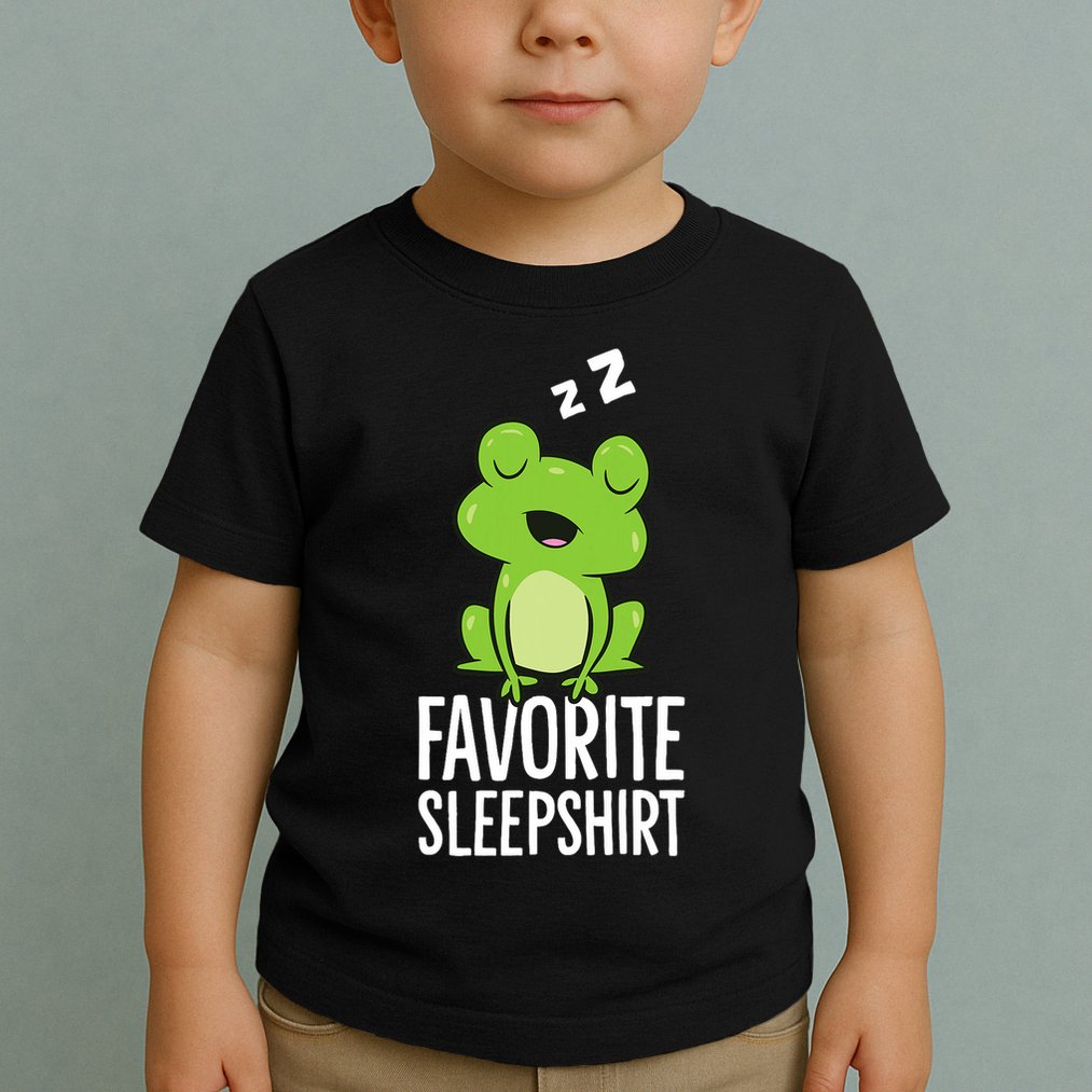 Favorite Sleep Frog Lover Frog Pajama Toddler T-Shirt