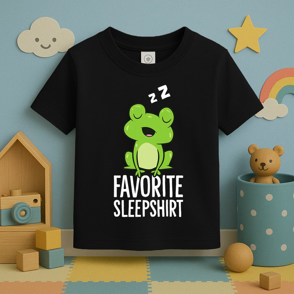 Favorite Sleep Frog Lover Frog Pajama Toddler T-Shirt