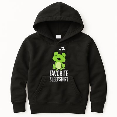 Favorite Sleep Frog Lover Frog Pajama Kids Hoodie