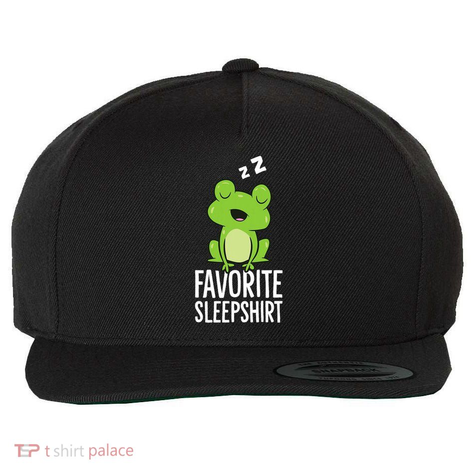 Favorite Sleep Frog Lover Frog Pajama Wool Snapback Cap