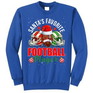 Funny SantaS Favorite Football Player Christmas Lights Xmas Gift Sweatshirt