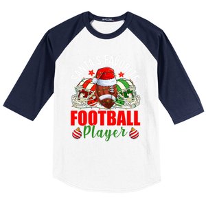 Funny SantaS Favorite Football Player Christmas Lights Xmas Gift Baseball Sleeve Shirt