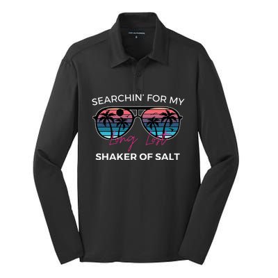 Funny Searching For My Long Lost Shaker Of Salt Shaker Silk Touch Performance Long Sleeve Polo