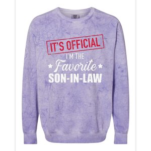 Favorite soninlaw from motherinlaw or fatherinlaw Colorblast Crewneck Sweatshirt