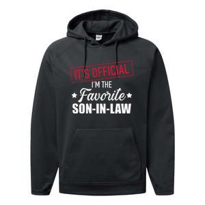 Favorite soninlaw from motherinlaw or fatherinlaw Performance Fleece Hoodie