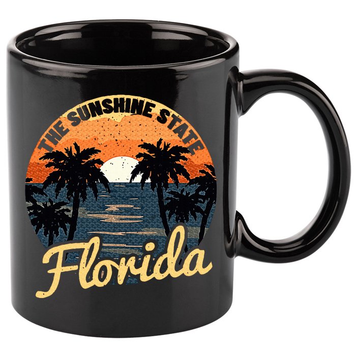 Florida Sunset 11oz C Handle Ceramic Mug