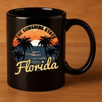 Florida Sunset 11oz C Handle Ceramic Mug