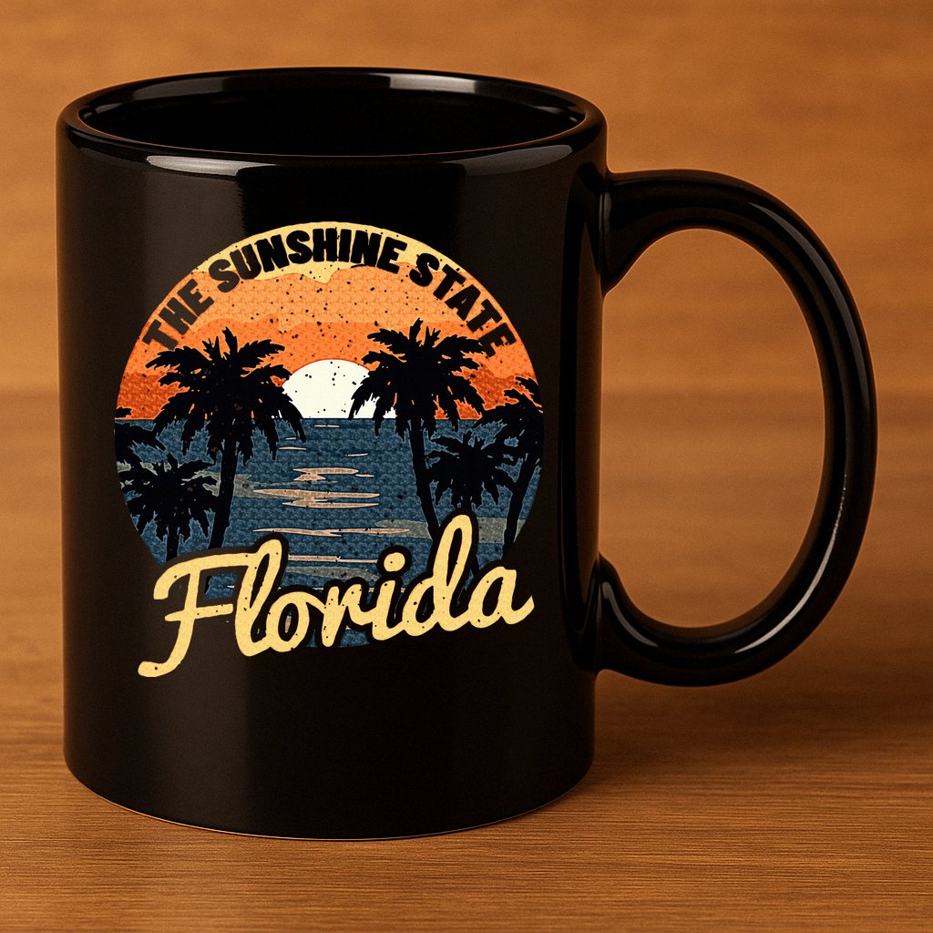 Florida Sunset 11oz C Handle Ceramic Mug