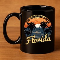 Florida Sunset 11oz C Handle Ceramic Mug
