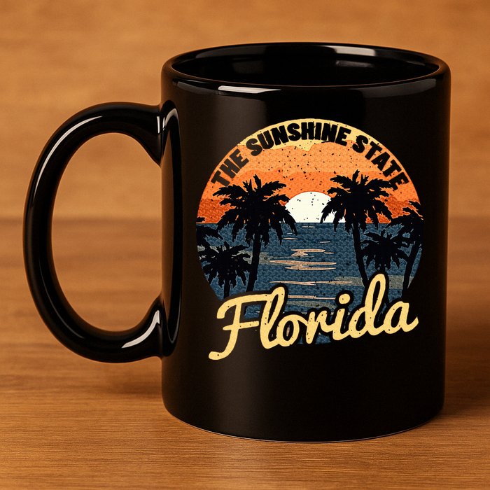 Florida Sunset 11oz C Handle Ceramic Mug