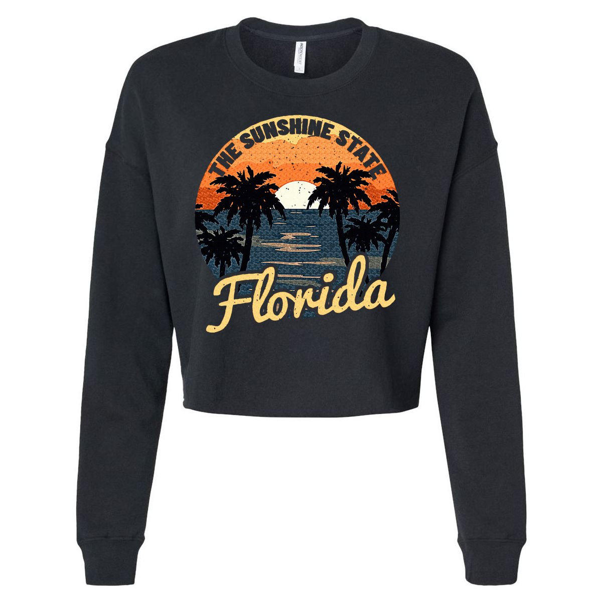 Florida Sunset Cropped Pullover Crew