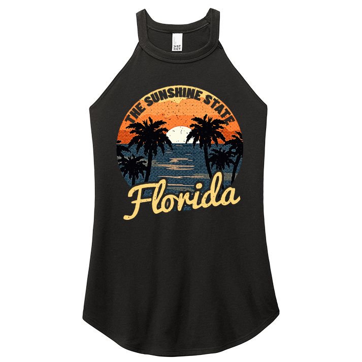 Florida Sunset Women's Perfect Tri Rocker Tank
