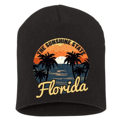 Florida Sunset Short Acrylic Beanie