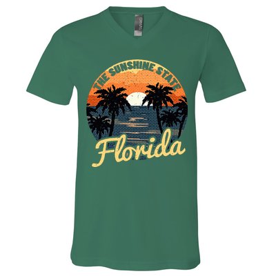 Florida Sunset V-Neck T-Shirt