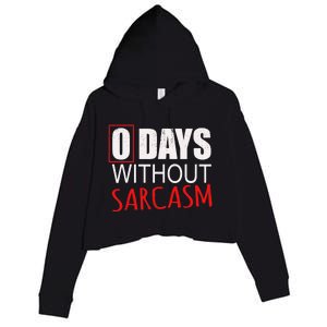 Funny Sarcastic For Women Crop Fleece Hoodie